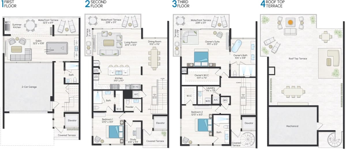 Residence C Floorplan at Forte Luxe Interior