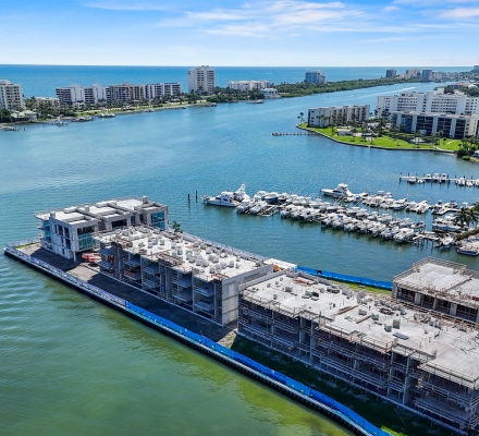 aerial September 2025 Construction Progress at Forte Luxe